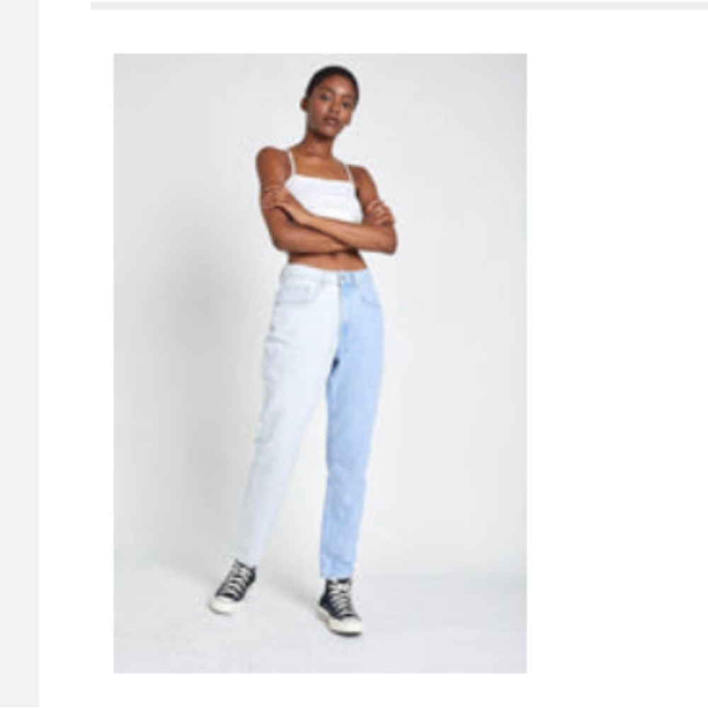 The Ragged Priest variegated leg jeans